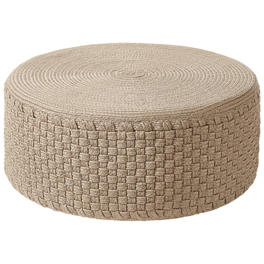 Pufe MITHI Creme 70 cm 70 cm 30 cm