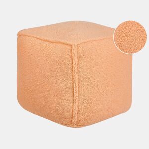 Pufe ALIPUR Bouclé Laranja 40 cm 40 cm 40 cm