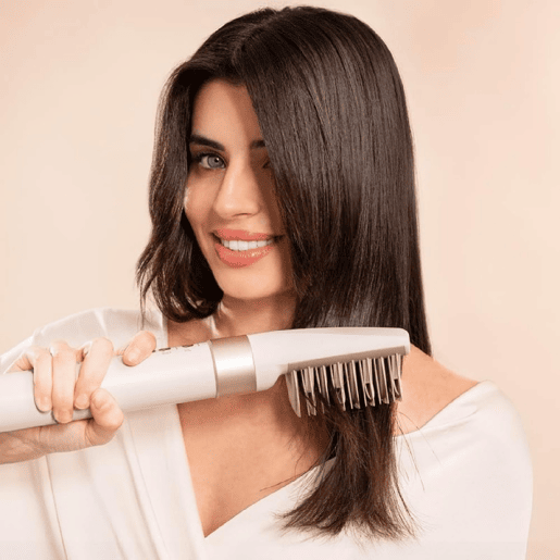 Escova de ar Bamba CeramicCare AirGlam Champagne Cecotec