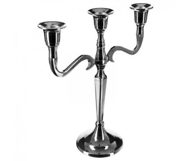 Well home - candelabro de metal moderno con 3 brazos 22,5x9,1x26,5cm