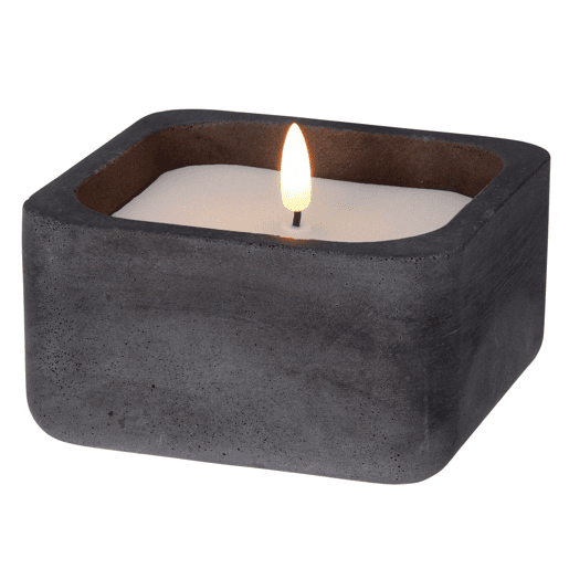 WELL HOME - Pacote de 6 velas LED quadradas pretas