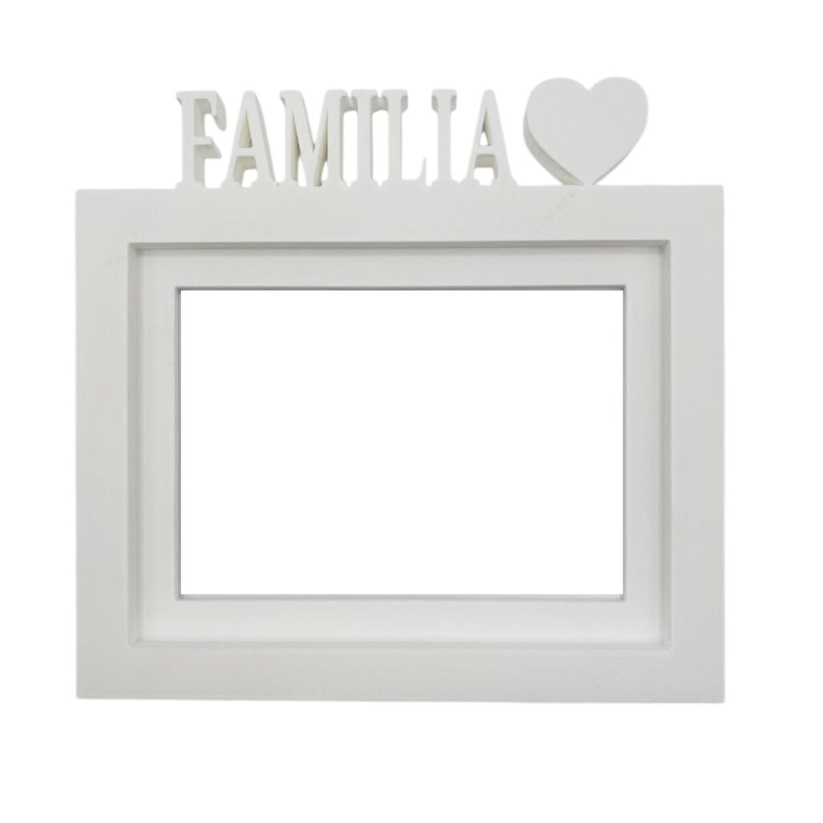 Marco de fotos de mesa o pared / modelo ''familia'' / tamaño del marco 24x22,5cm para fotos de 15x20cm / color blanco