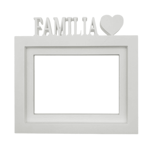 Moldura de mesa ou parede Modelo ''FAMILY'' Tamanho da moldura 24x22,5cm para fotos 15x20cm Cor branca Moldura de mesa ou parede Modelo ''FAMILY'' Tamanho da moldura 24x22,5cm para fotos 15x20cm Cor branca