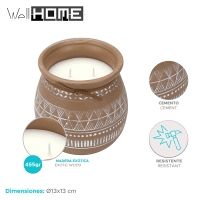 WELL HOME - Pacote de 6 velas aromáticas em recipiente de cimento