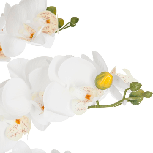 WELL HOME - Orquídea em vaso de cerâmica branca H65