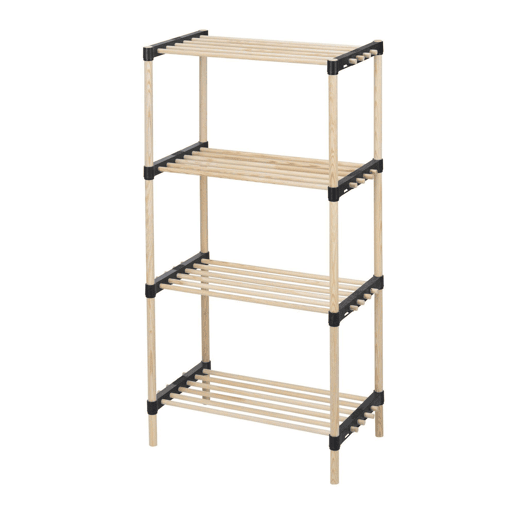 WELL HOME - Pack 2 Sapateiras 4 prateleiras madeira e metal