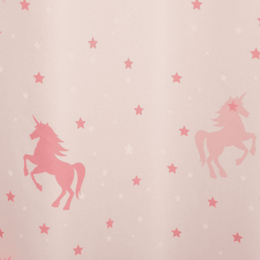 WELL HOME - Cortina blackout infantil Unicórnio rosa 140x250cm WELL HOME - Cortina blackout infantil Unicórnio rosa 140x250cm