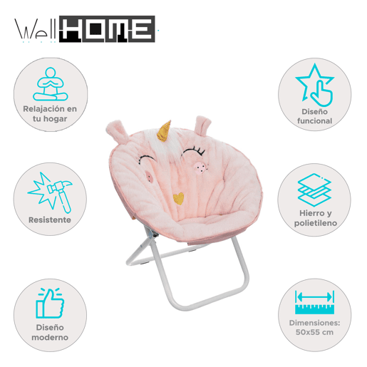 WELL HOME - Poltrona dobrável Unicórnio