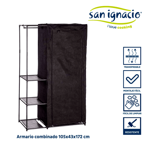 Guarda-roupa duplo combinado 172cm coleção KIPIT Guarda-roupa duplo combinado 172cm coleção KIPIT