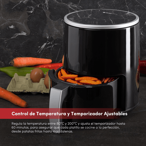 Fritadeira de ar com display digital e temperatura ajustável SwissHome