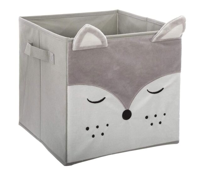 Well home - caja de almacenamiento de zorro en terciopelo