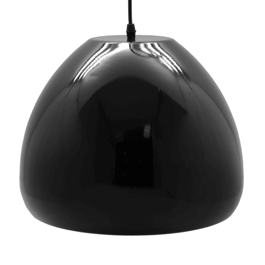 WELL HOME - Luminária pendente de teto design globo em acrílico preto Ø34x26