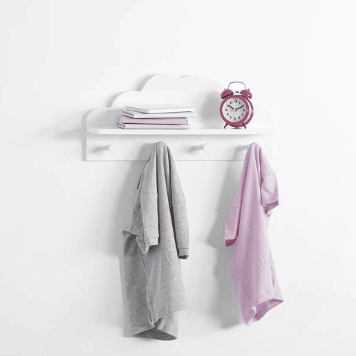 WELL HOME - Cabide infantil Cloud branco