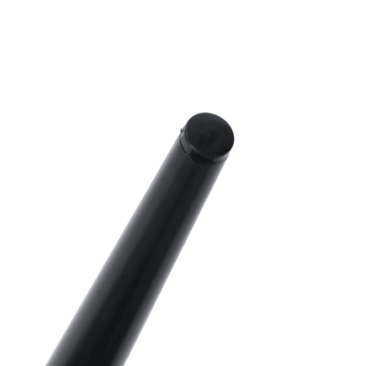 Conjunto de 2 cadeiras de jantar com almofada em pele sintética e encosto em PE rattan - Preto