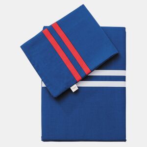 Conjunto de 3 peças Azul Marinho (Capa de Edredão ÚNICA 155x200+30cm + Lençol de Baixo 90x200+30cm + Capa de Almofada 45x115cm) 100% Algodão 180TC El Ganso