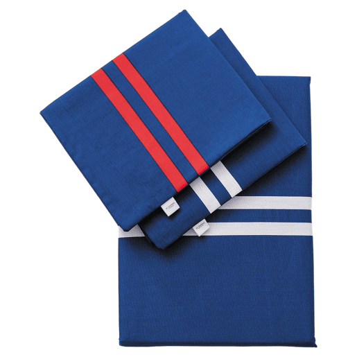 Conjunto de 4 peças Azul Marinho (Capa de Edredão KING 250x230+30cm + Lençol de Baixo 200x200+30cm + 2x Capa de Almofada 50x80cm) 100% Algodão 180TC El Ganso