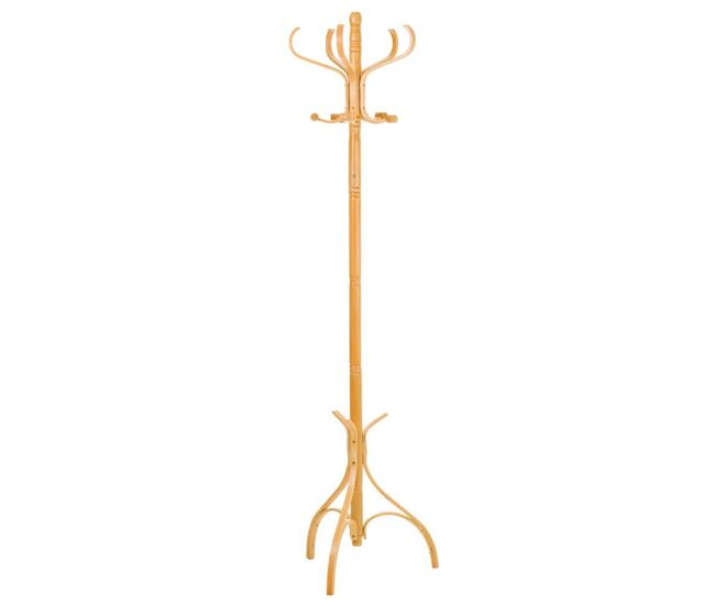 Kit perchero pie madera lac miel 45x45x182h cm