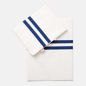 Conjunto de 3 peças cru (capa de edredão ÚNICA 155x200+30cm + lençol de baixo 90x200+30cm + capa de almofada 45x115cm) 100% algodão 180TC El Ganso