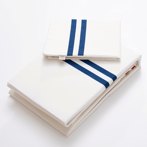 Conjunto de 3 peças cru (capa de edredão ÚNICA 155x200+30cm + lençol de baixo 90x200+30cm + capa de almofada 45x115cm) 100% algodão 180TC El Ganso