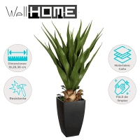 WELL HOME - Palmeira artificial em vaso Alt.70cm Decoração de interiores