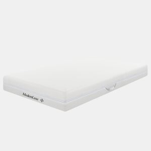 Colchão de espuma 90x200 cm, espessura 20 cm - dureza H3&H2 - feito de fibras laváveis - Branco