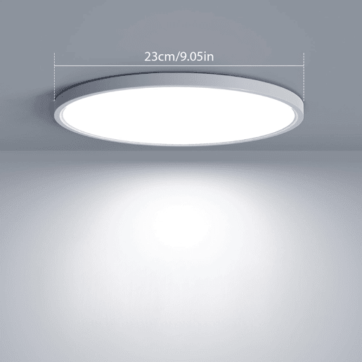 Plafón LED Pack 4 Lâmpada de Techo Redondo 24W 4000K Branco Neutro Diâmetro 23cm IP44