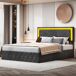 Cama con almacenamiento 200x180 Cama con almacenamiento 200x180 Negro