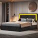 Cama con almacenamiento 200x180 Cama con almacenamiento 200x180 Negro