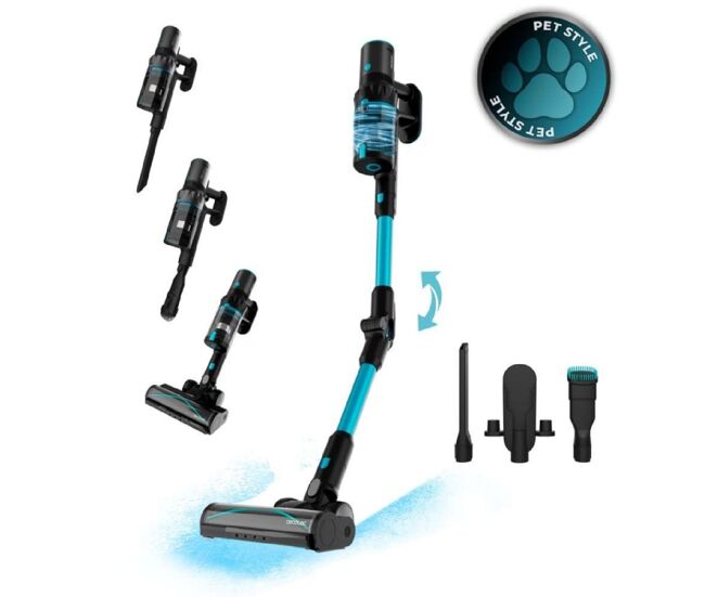 Cecotec aspiradora escoba sin cable conga rockstar 3500 storm pet flex. 500w, 150aw, autonomía 70mins en modo eco