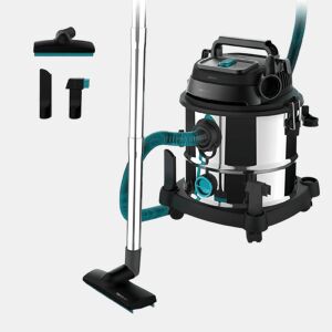 Cecotec Aspirador para sólidos e líquidos de metal que permite uma maior durabilidade e resistência com capacidade de 20 l e 1400 W de potência para resultados perfeitos.