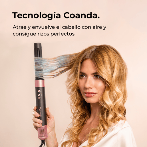 Escova de ar Bamba CeramicCare AirGlam Black Cecotec Escova de ar Bamba CeramicCare AirGlam Black Cecotec