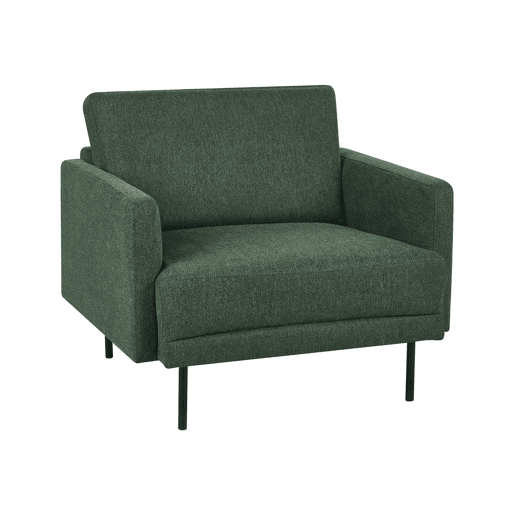Poltrona BREDA Tecido Verde escuro Poltrona BREDA Tecido Verde escuro