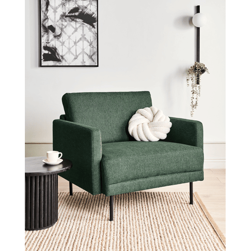 Poltrona BREDA Tecido Verde escuro Poltrona BREDA Tecido Verde escuro