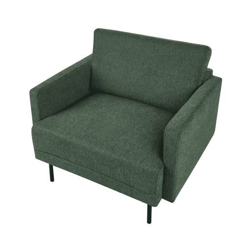 Poltrona BREDA Tecido Verde escuro Poltrona BREDA Tecido Verde escuro