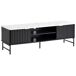 Beliani Mueble TV GLASTONBURY 140 Beliani Mueble TV GLASTONBURY 140 Blanco/ Negro