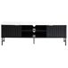 Beliani Mueble TV GLASTONBURY 140 Beliani Mueble TV GLASTONBURY 140 Blanco/ Negro