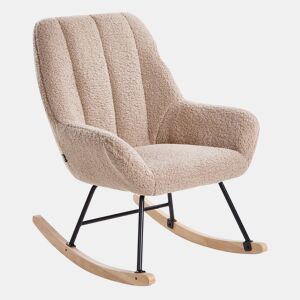 Poltrona de Baloiço KINNO Bouclé Creme