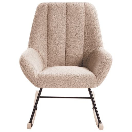 Poltrona de Baloiço KINNO Bouclé Creme