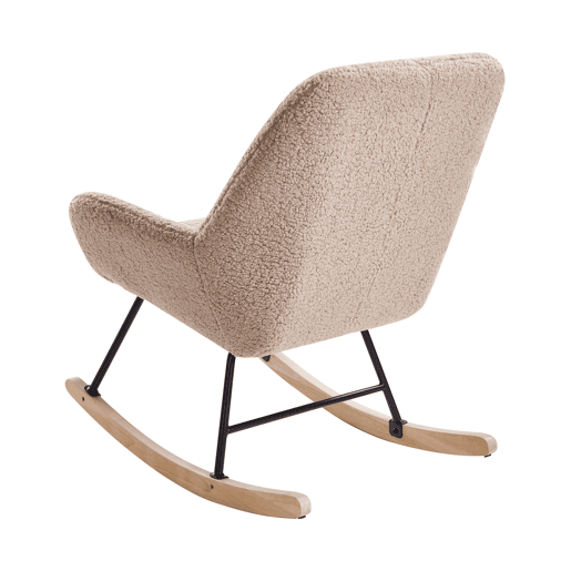 Poltrona de Baloiço KINNO Bouclé Creme