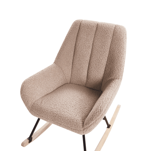 Poltrona de Baloiço KINNO Bouclé Creme