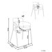 Beliani Silla de comedor PAONIA Beliani Silla de comedor PAONIA Beige