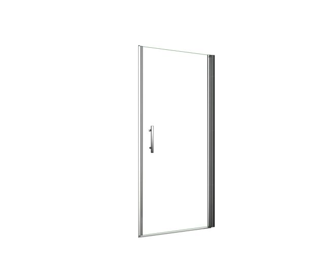 Aica mampara de ducha frontal abatible perfil cromado vidrio antical 6mm (1086-1116)x1950mm