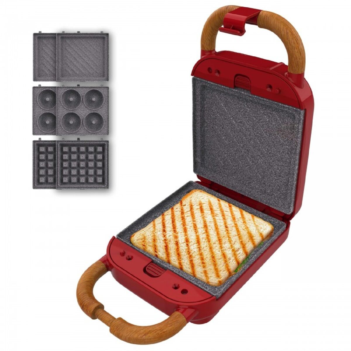 Cecotec Sandwichera Rock'nToast Retro One