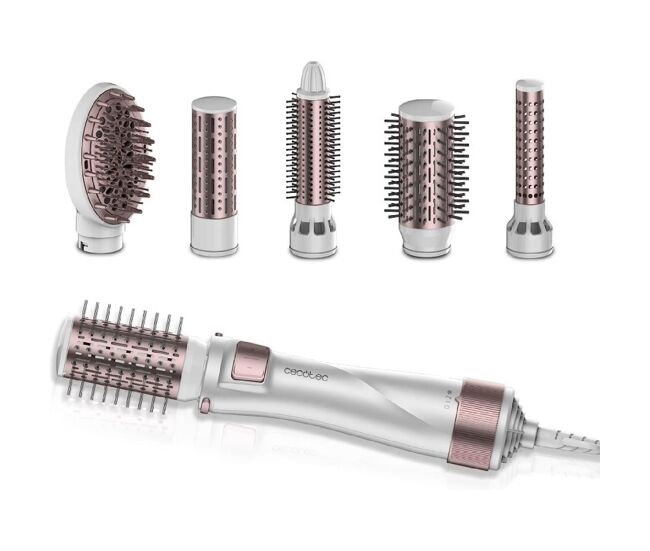 Cecotec cepillo de aire 5 en 1 bamba ceramiccare 5in1 pro, 1000 w, cerámica, tecnología iónica