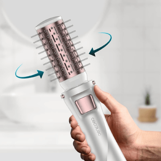 Cecotec Escova modeladora com rotação e 5 cabeças trocáveis. Cecotec Escova modeladora com rotação e 5 cabeças trocáveis.