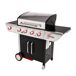 Barbacoa de gas MANHATTAN 450GPI 4 quemadores Barbacoa de gas MANHATTAN 450GPI 4 quemadores Negro
