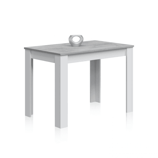 Mesa de jantar Dina Branco Artik (Branco mate) - Cinzento Cimento 109 x 78 x 67 cm
