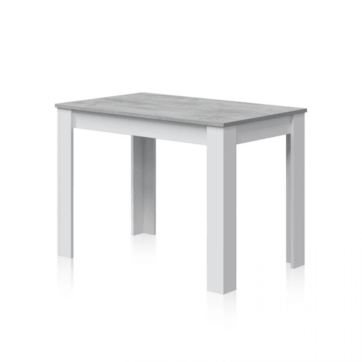 Mesa de jantar Dina Branco Artik (Branco mate) - Cinzento Cimento 109 x 78 x 67 cm
