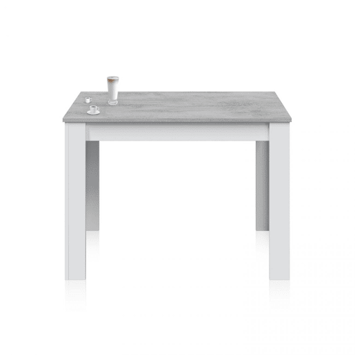 Mesa de jantar Dina Branco Artik (Branco mate) - Cinzento Cimento 109 x 78 x 67 cm