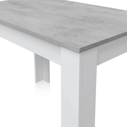 Mesa de jantar Dina Branco Artik (Branco mate) - Cinzento Cimento 109 x 78 x 67 cm
